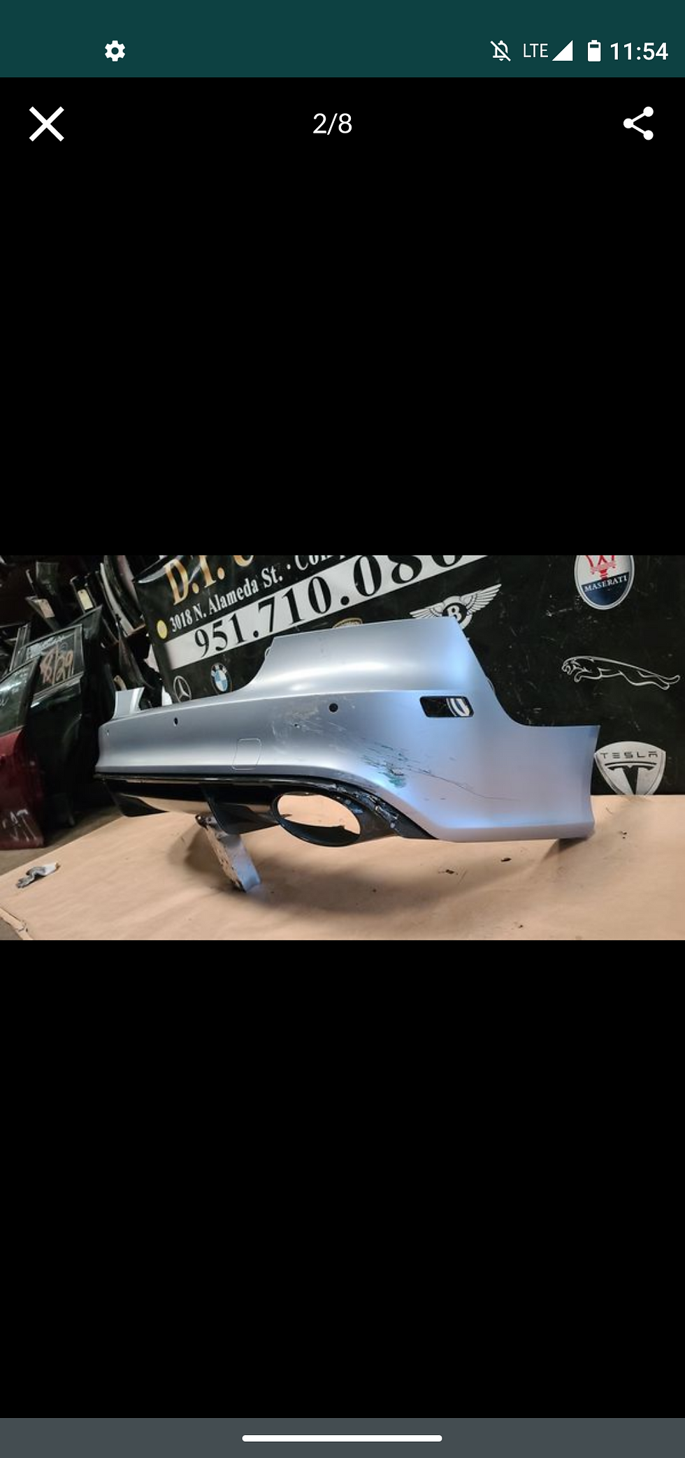 Thumbnail: 12.16 audy A7 rear bumper cover $375