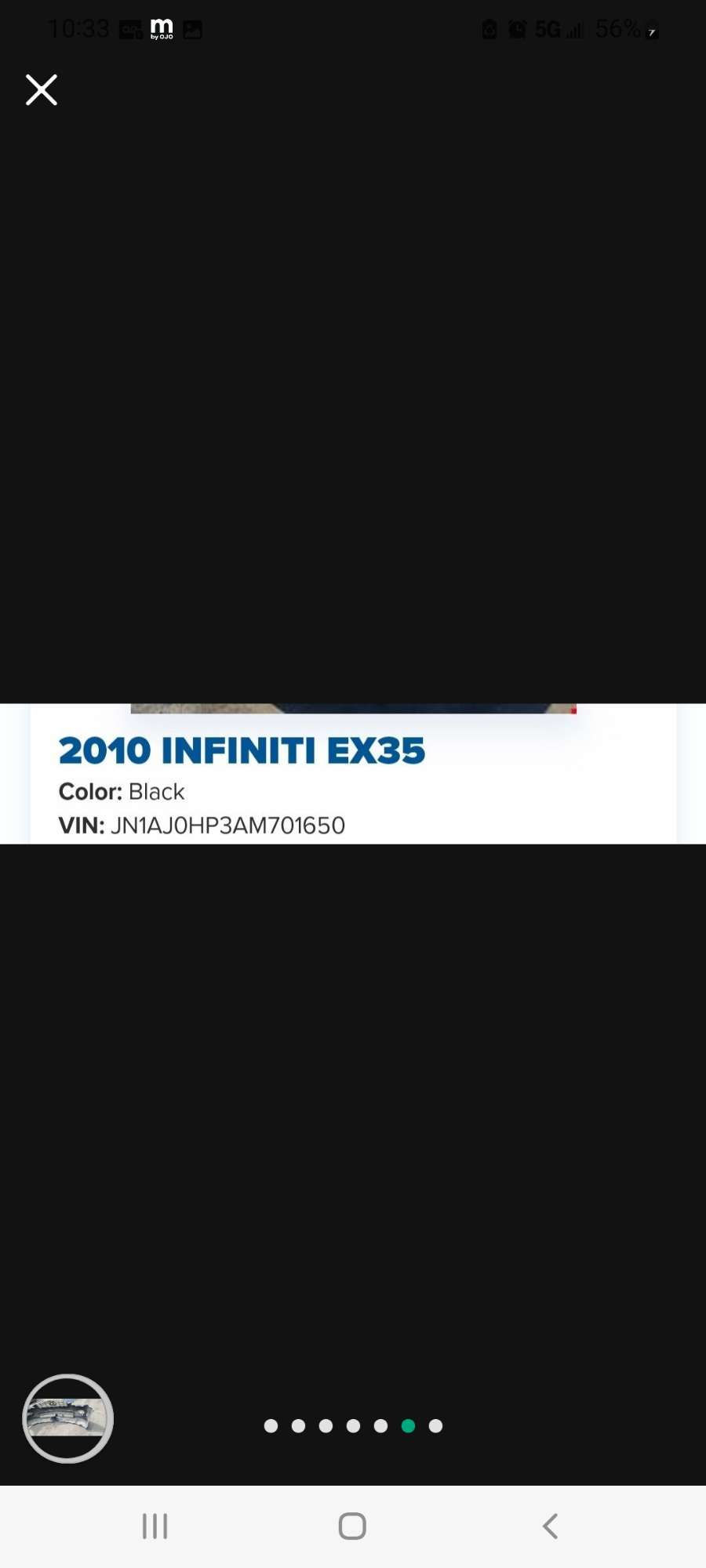 Thumbnail: 09.10.14 Infinity EX35 front bumper assbly 