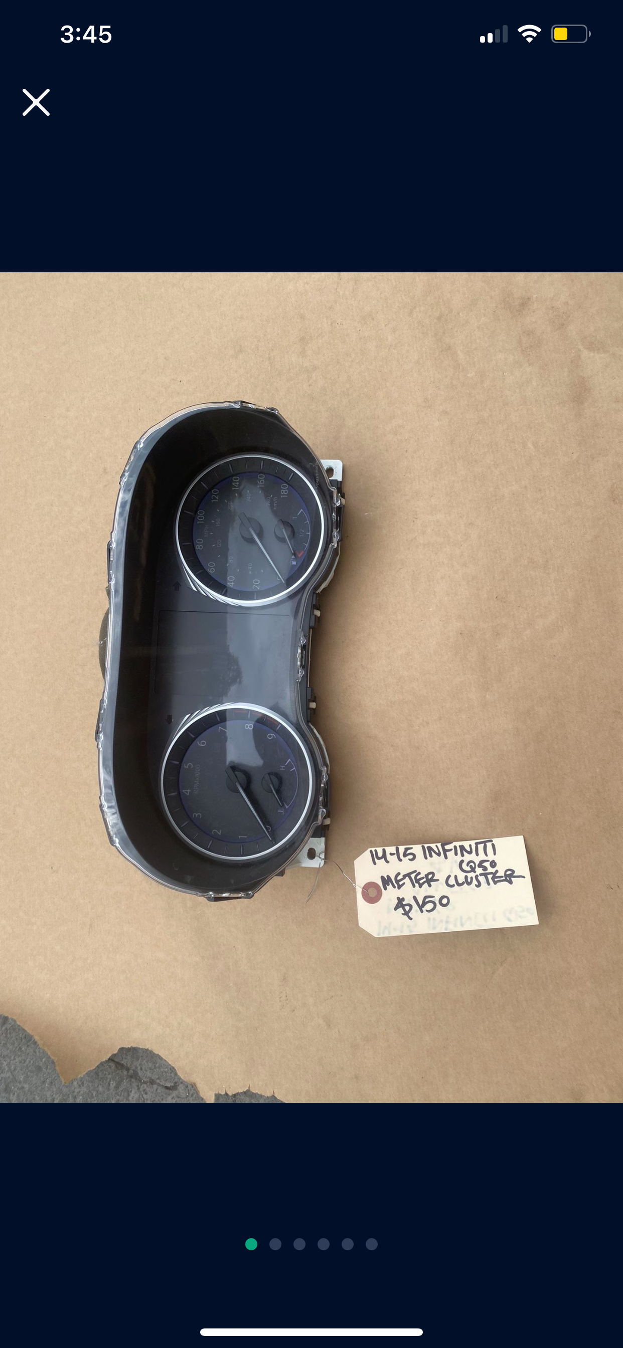 2014-2015 Infiniti Q50 Meter Cluster 
