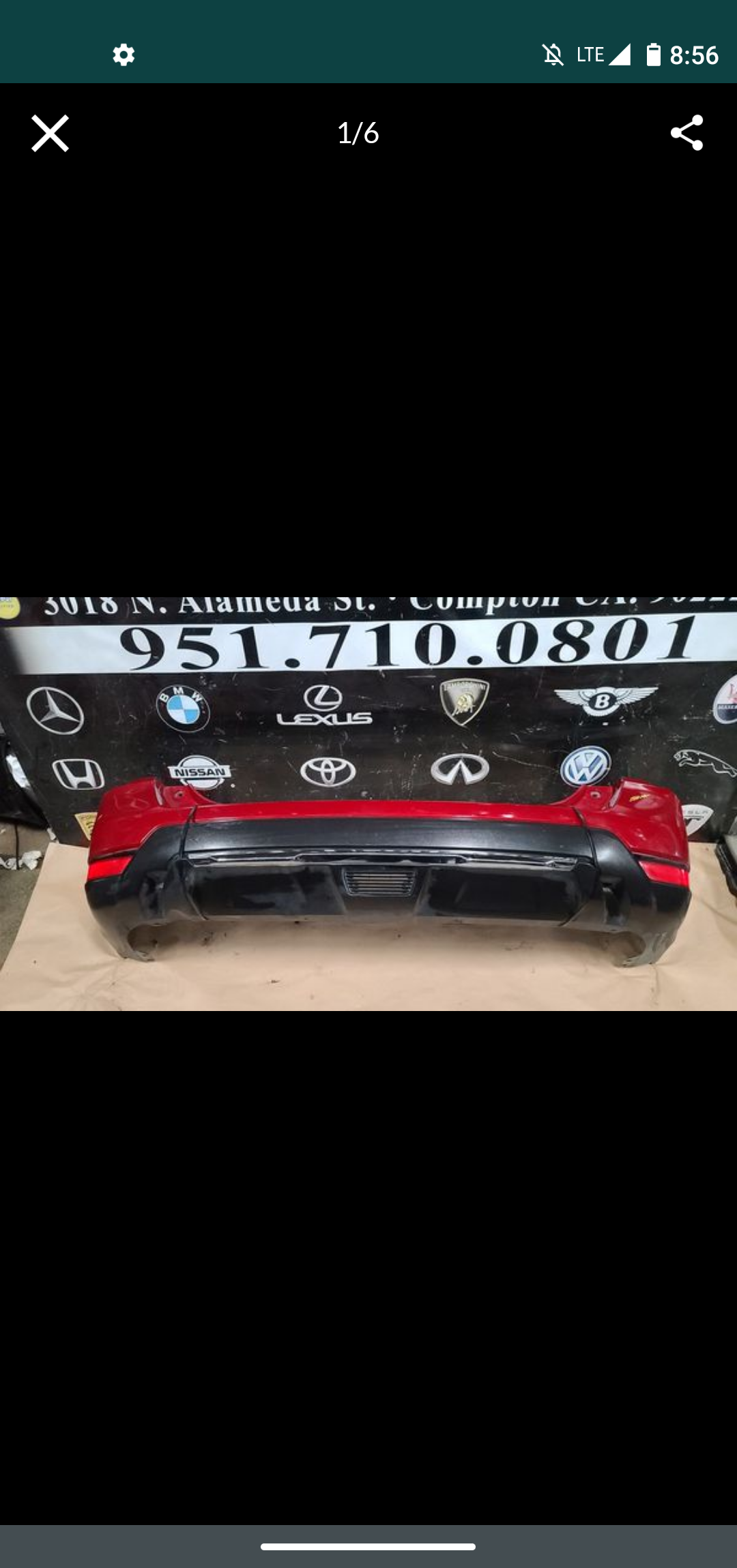 17.18.19 Nissan rogue rear bumper assbly OEM used conditions