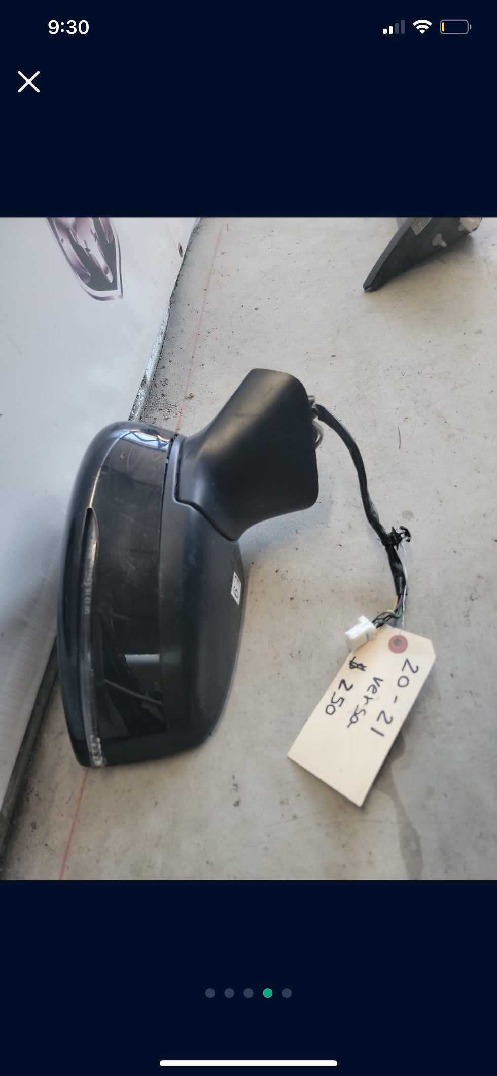 Thumbnail: 2020-2022 Nissan Versa Right Passenger Mirror