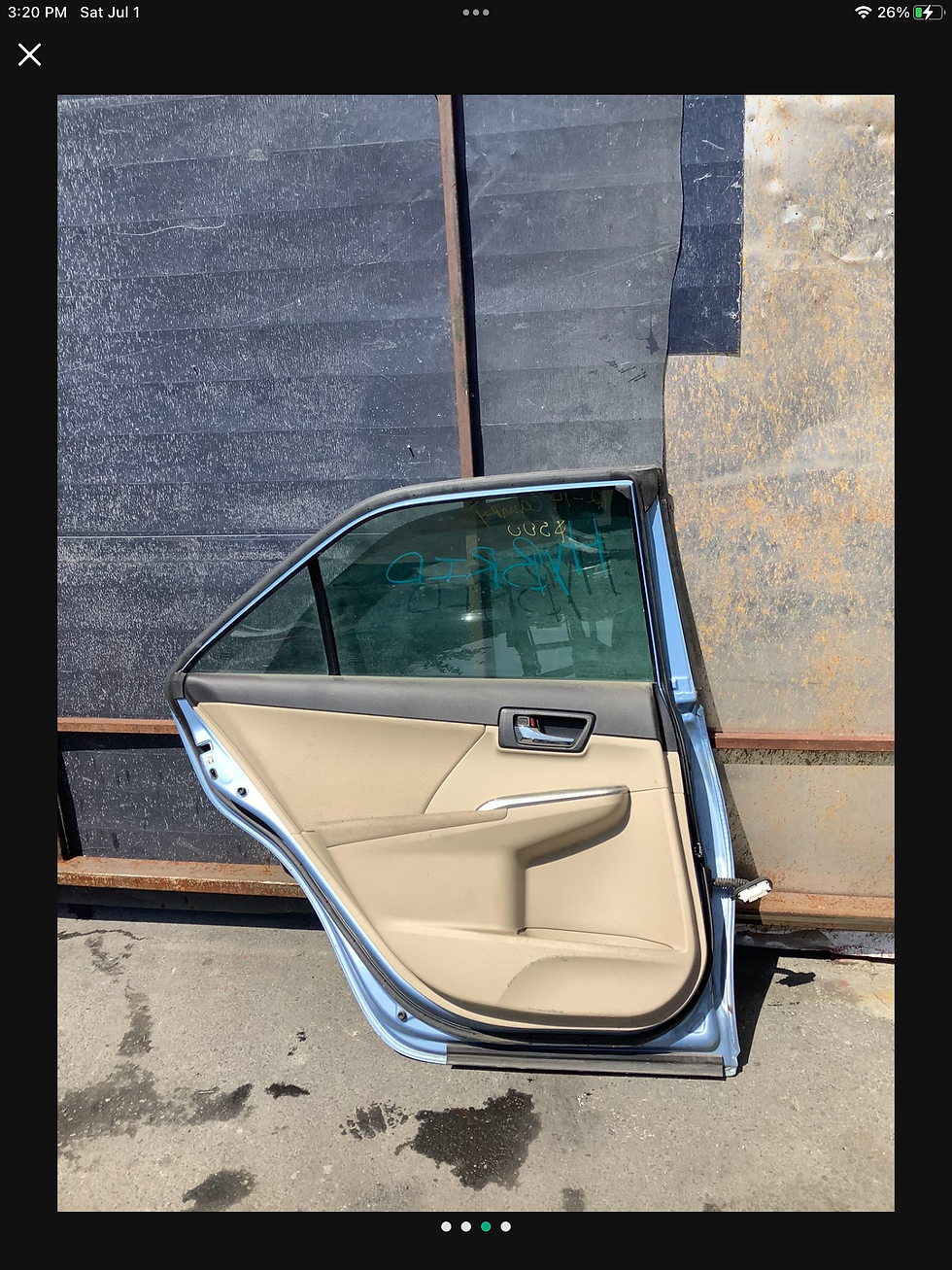 Thumbnail: 2012-2014 Toyota Camry Left Driver Rear Door 