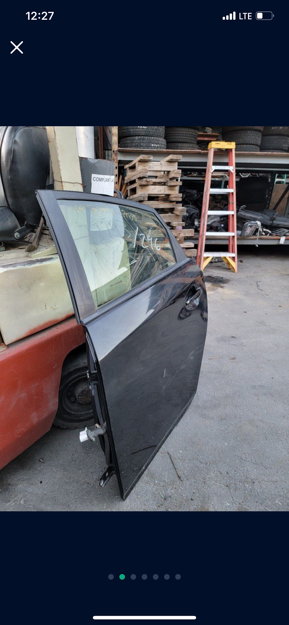 Thumbnail: 2010-2015 Toyota Prius Left Rear Door
