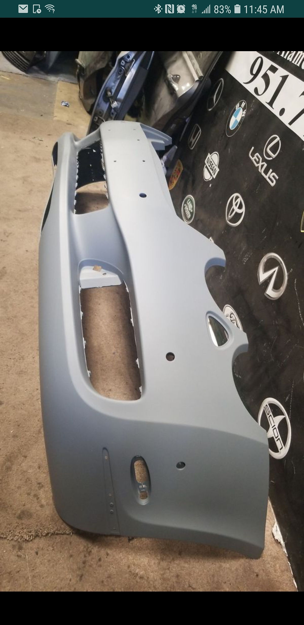 Thumbnail: 2005.06.07.08.09 Bentley continental Gt.gtc coupe front bumper cover recodition 
