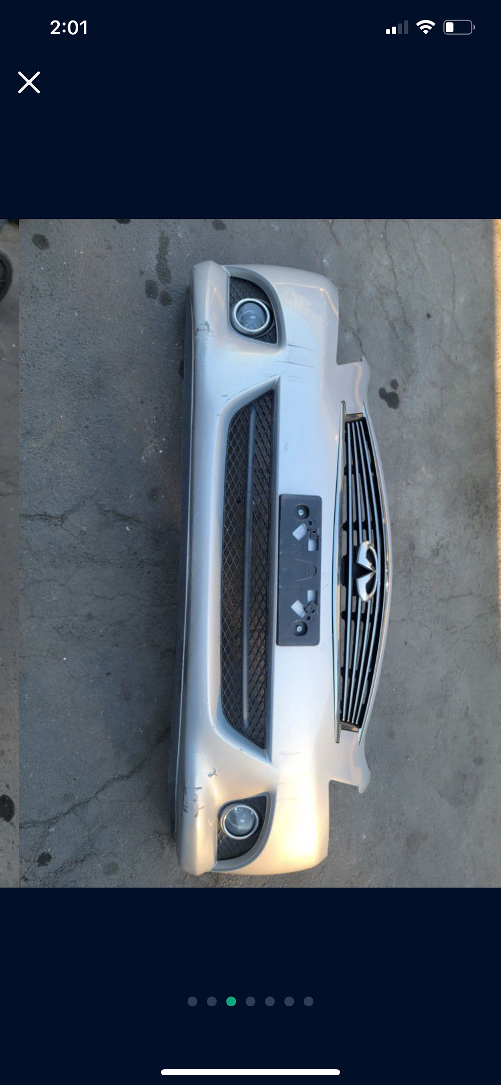 Thumbnail: 2010-2014 Infiniti G37 Sedan Front Bumper