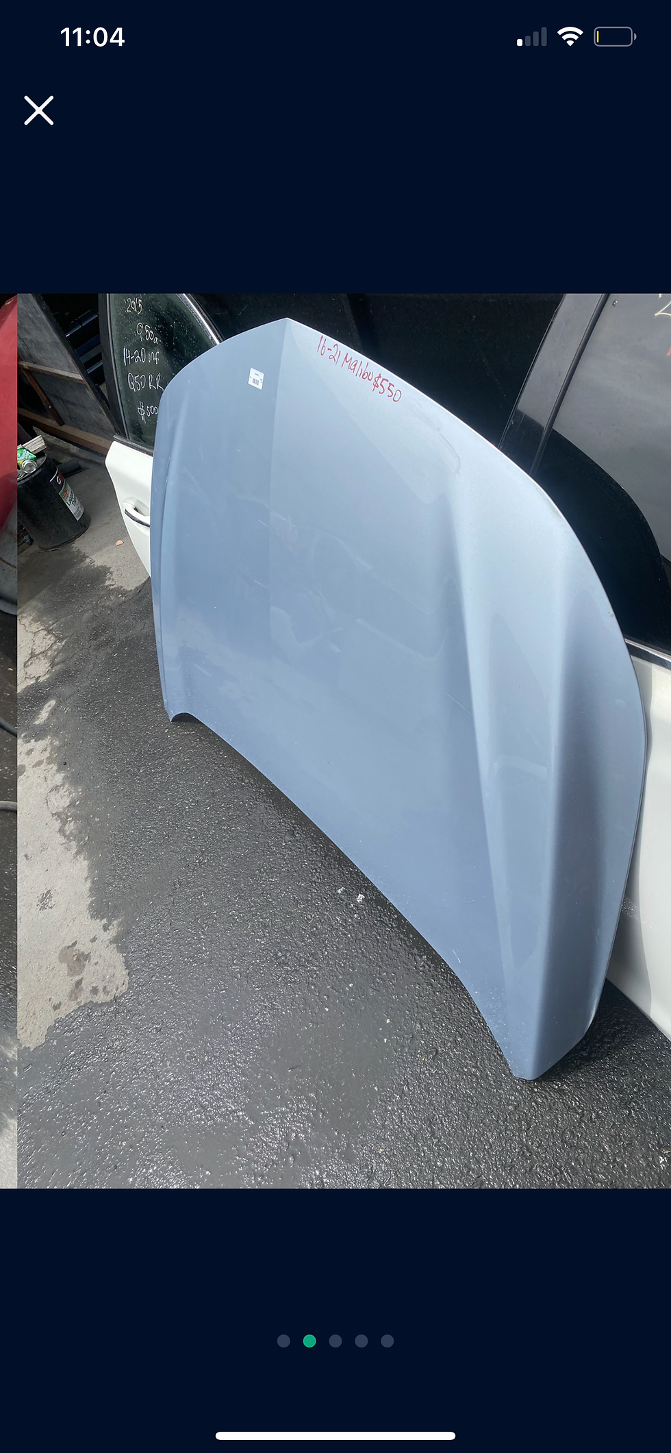 Miniatura: 2016-2021 Chevy Malibu Hood OEM 