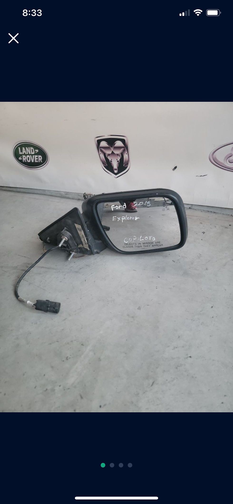Miniatura: 2011-2015 Ford Explorer Right Mirror