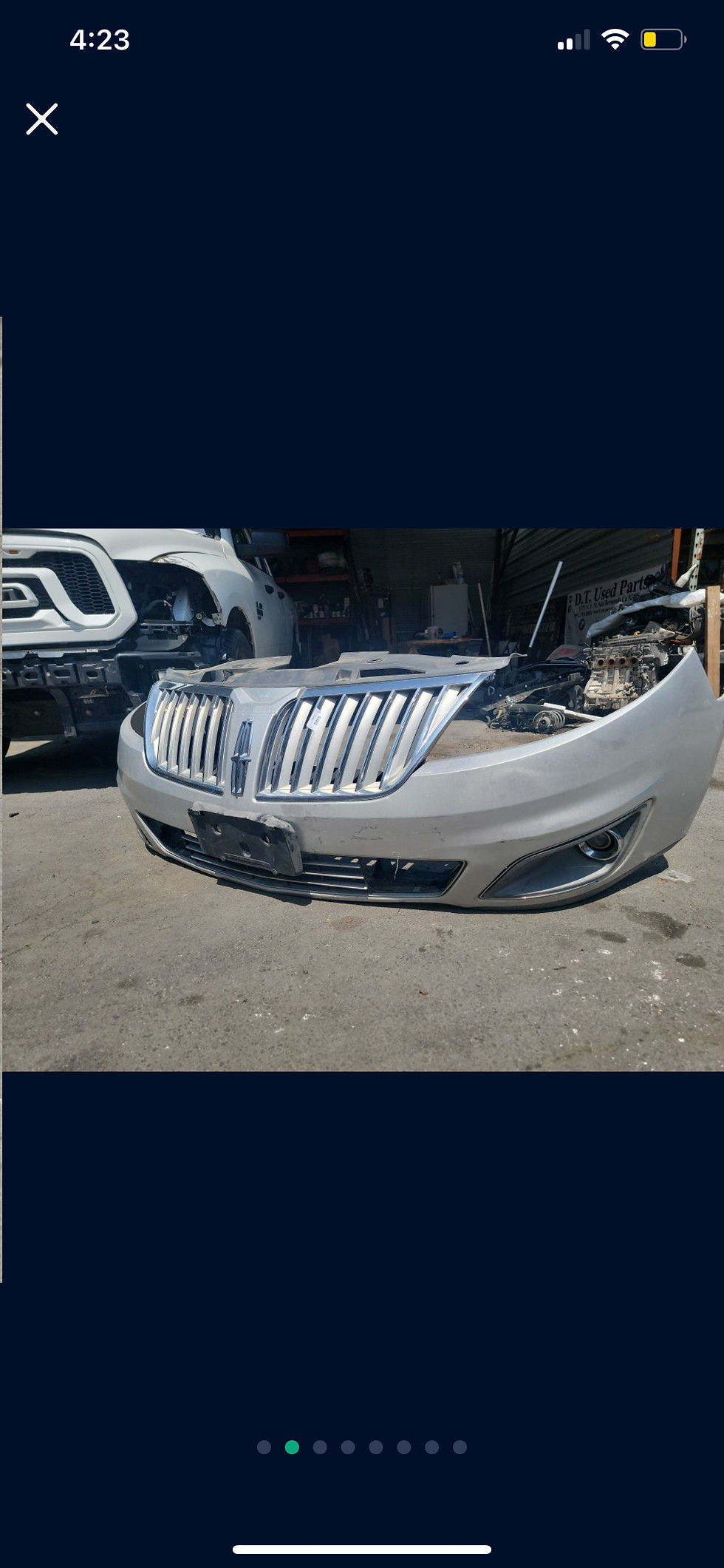 Thumbnail: 2009-2012 Lincoln MKS Front Bumper