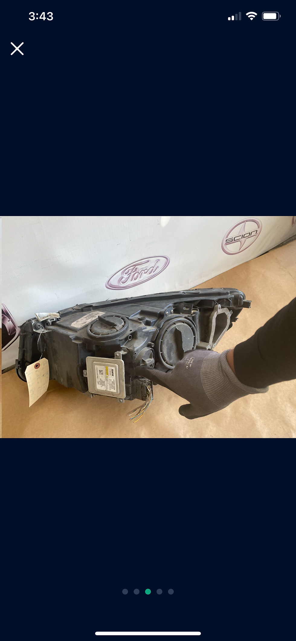 Thumbnail: 2010-2017 BMW 5 Series 535 550 GTR Right Passenger Headlight OEM