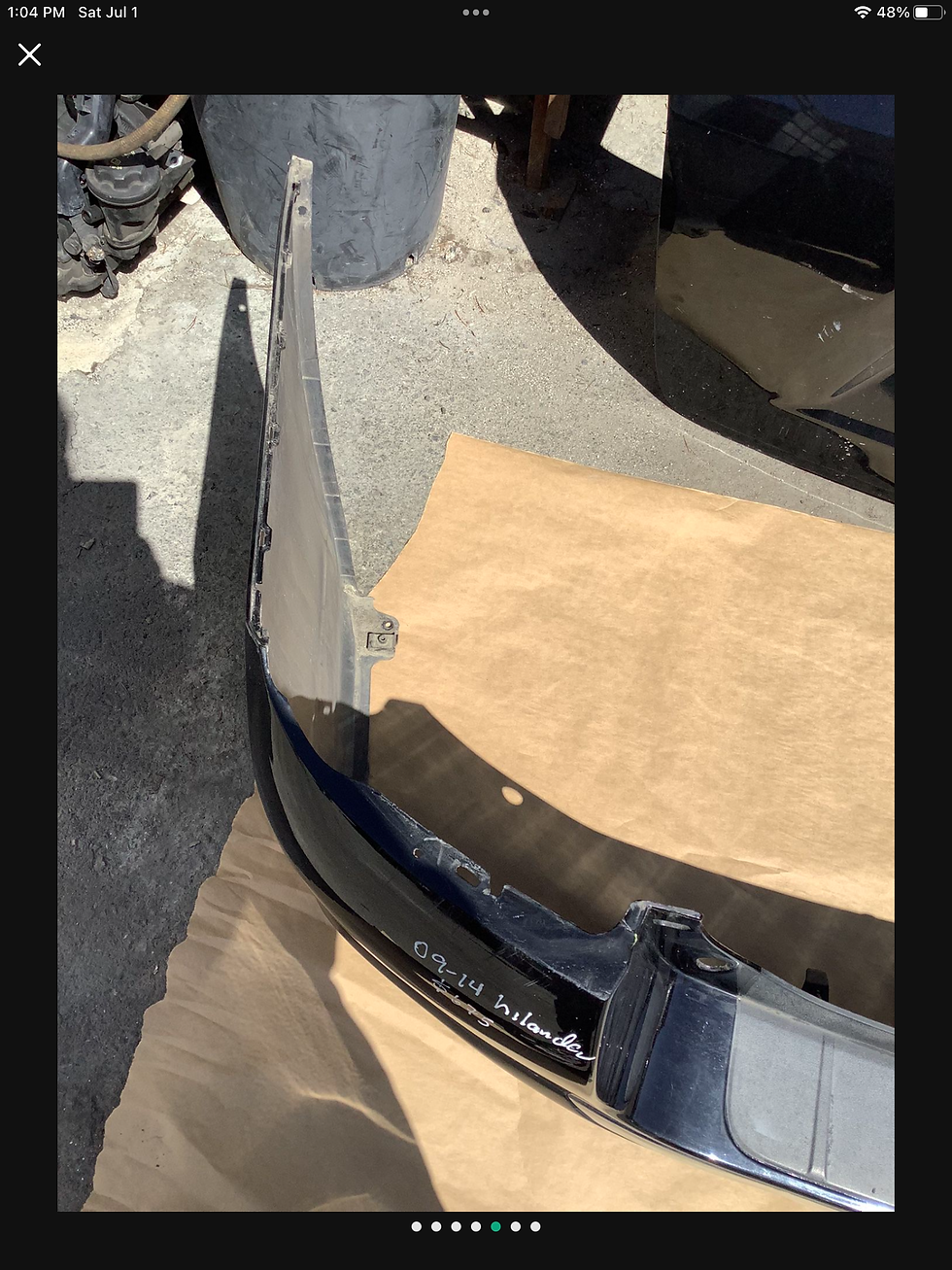 Thumbnail: 2009-2014 Toyota Highlander Rear Bumper OEM 