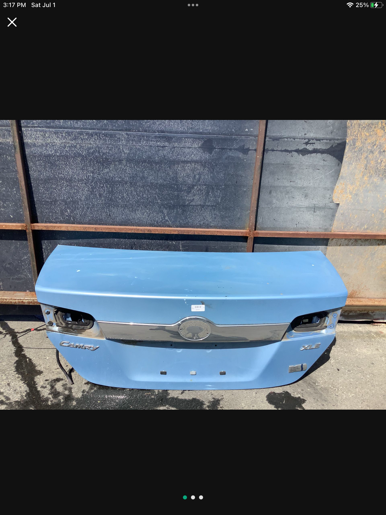 2012-2014 Toyota Camry Trunk LID OEM