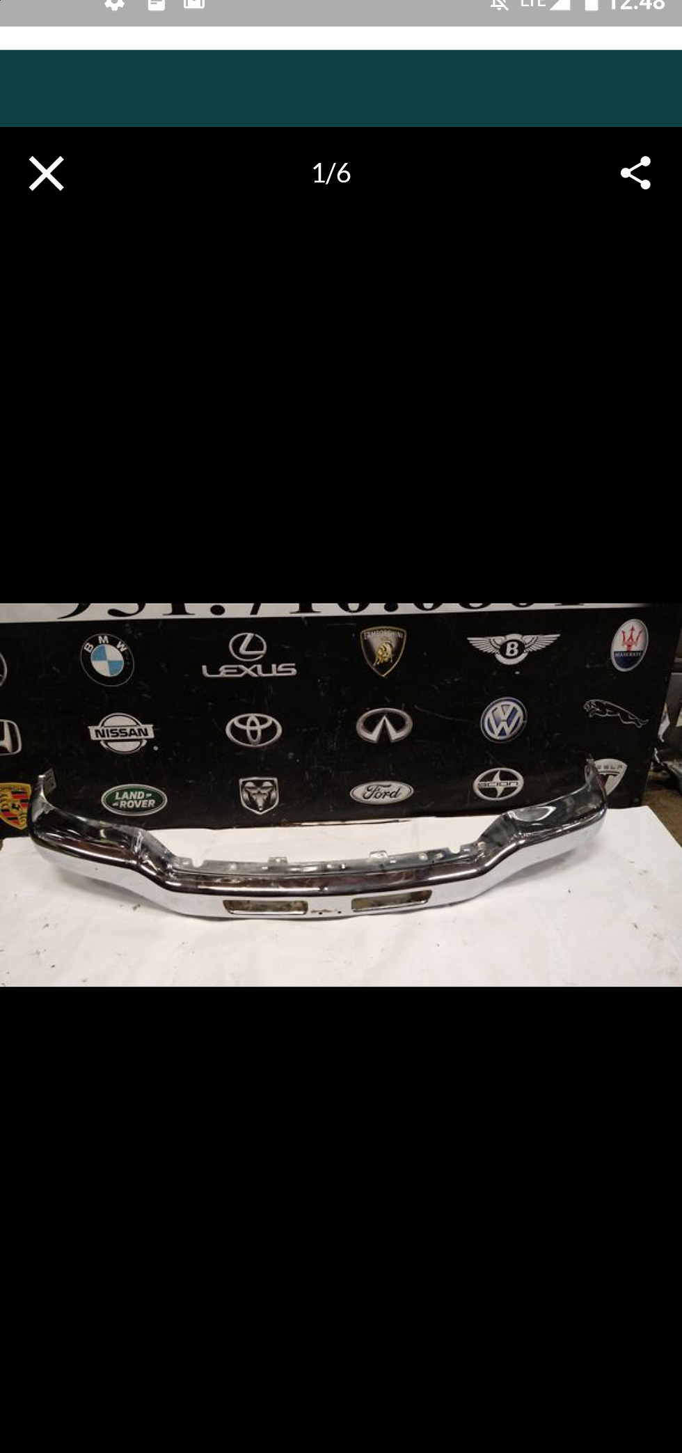 Miniatura: 00.06 GMC Sierra Front Bumper Chrome