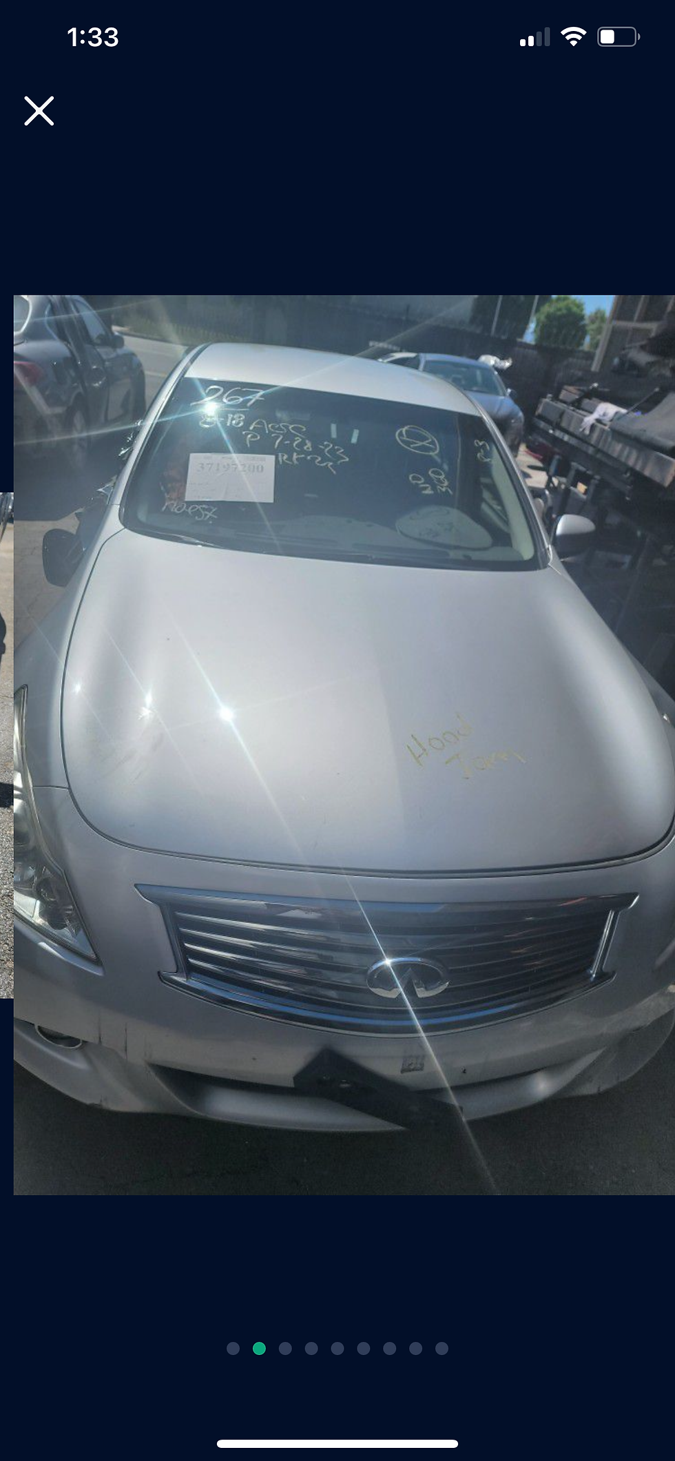 Thumbnail: 2011-2014 Infiniti G37 Front Bumper Grille Headlight 