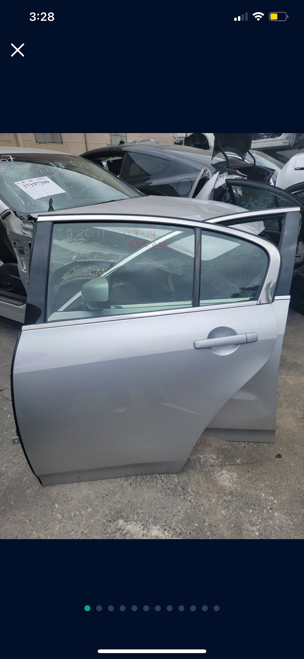 Thumbnail: 2007-2014 Infiniti G37 G25 Right Door Left Side