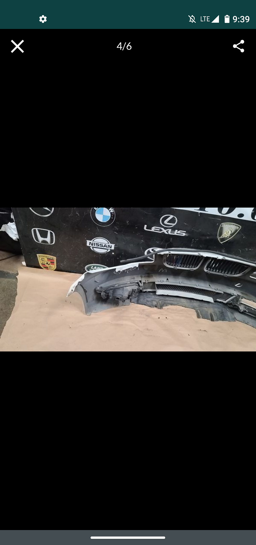 Thumbnail: 06.07.10.13 Bmw 128 135 front bumper assbly OEM used conditions