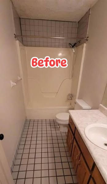 Bathroom before