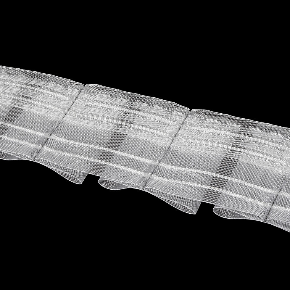 Thumbnail: 4355MP Box Pleats Curtain Tapes / Transparent