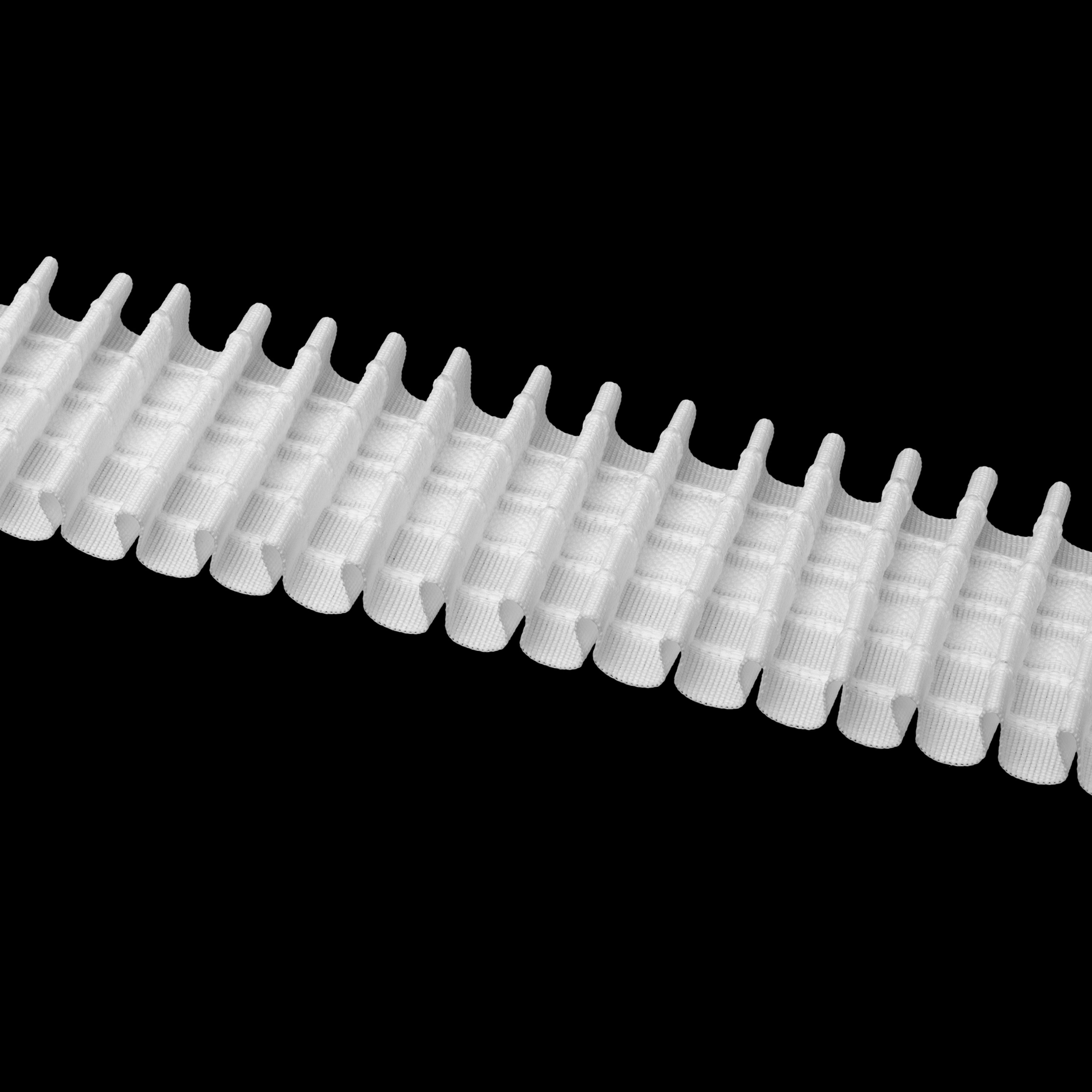 2701 Pencil Pleats / White