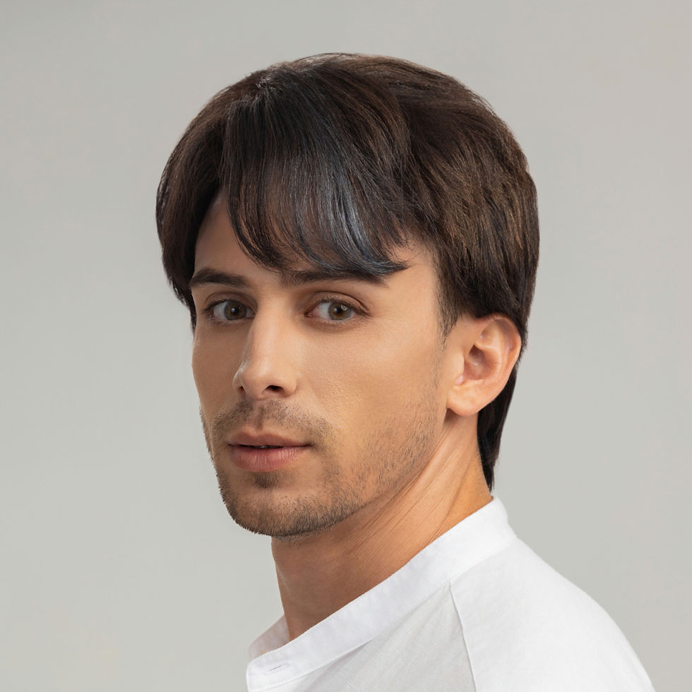 Hình thu nhỏ: tóc giả nam nguyên đầu nghiêng trái