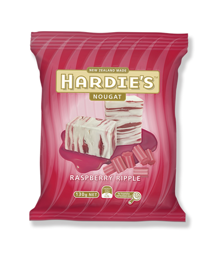 Raspberry Ripple Nougat 130g | HARDIE's