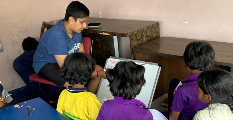 Teaching children Mathematics in an orphanage