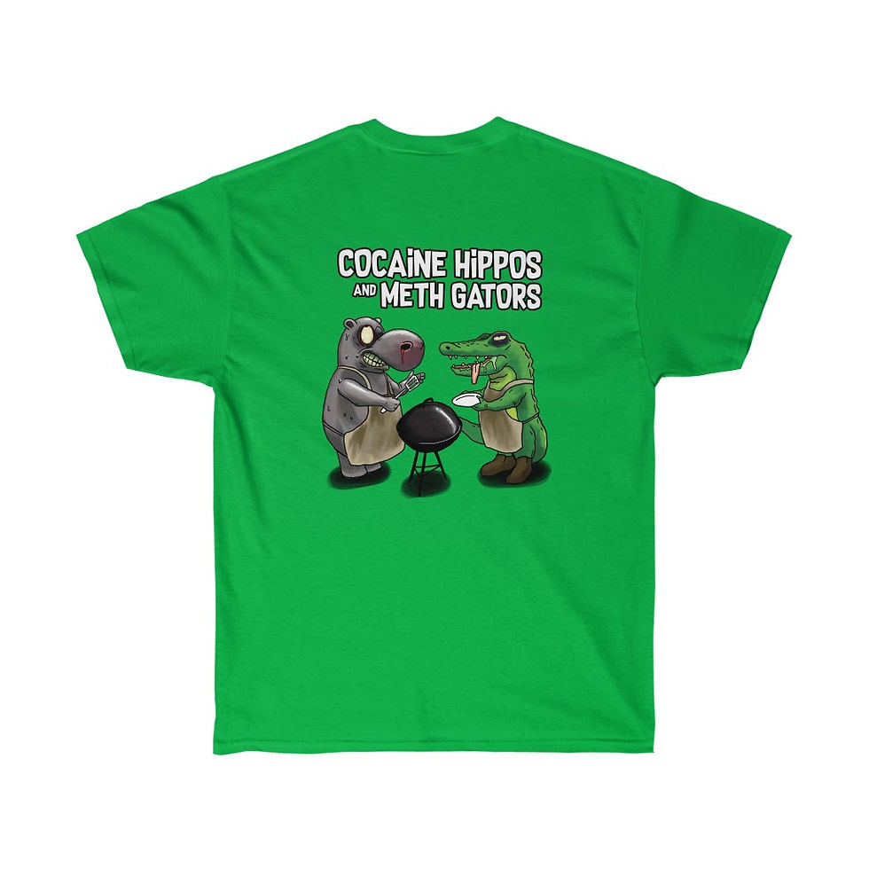 Thumbnail: Cocaine Hippos and Meth Gators Unisex Ultra Cotton Tee