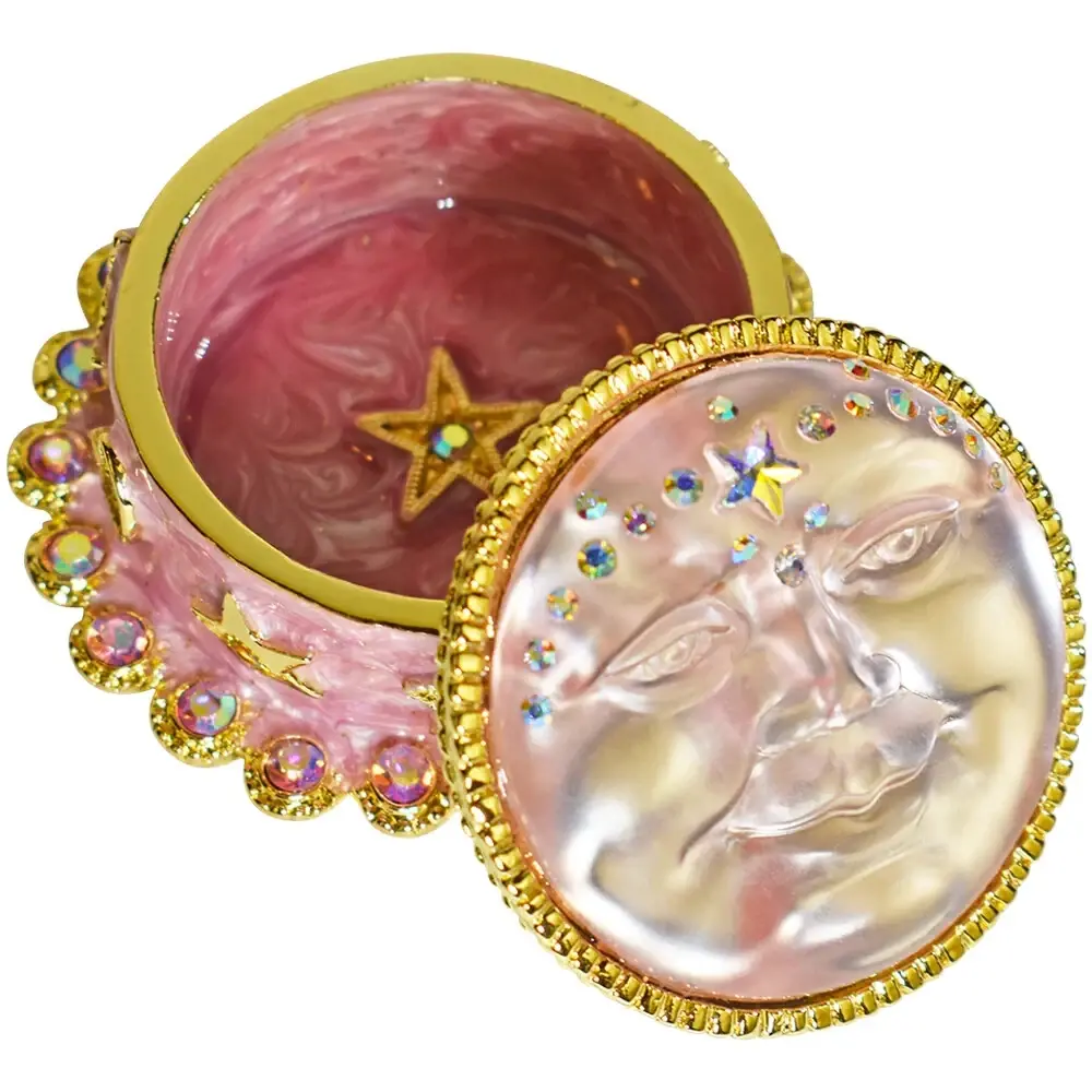 KIRKS FOLLY Venus Seaview Moon 35mm Starlight Trinket Box goldtone/pink
