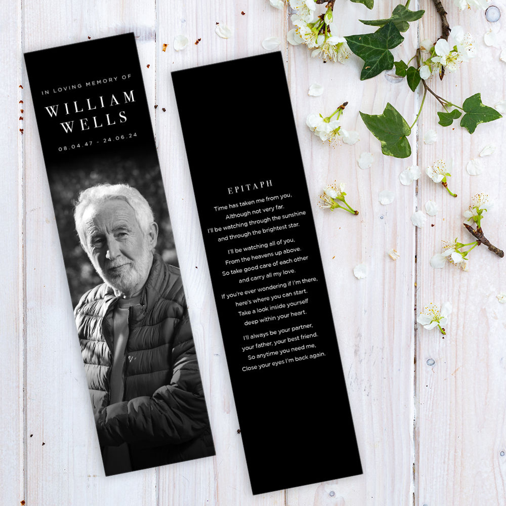 Memorial Bookmark - Portrait