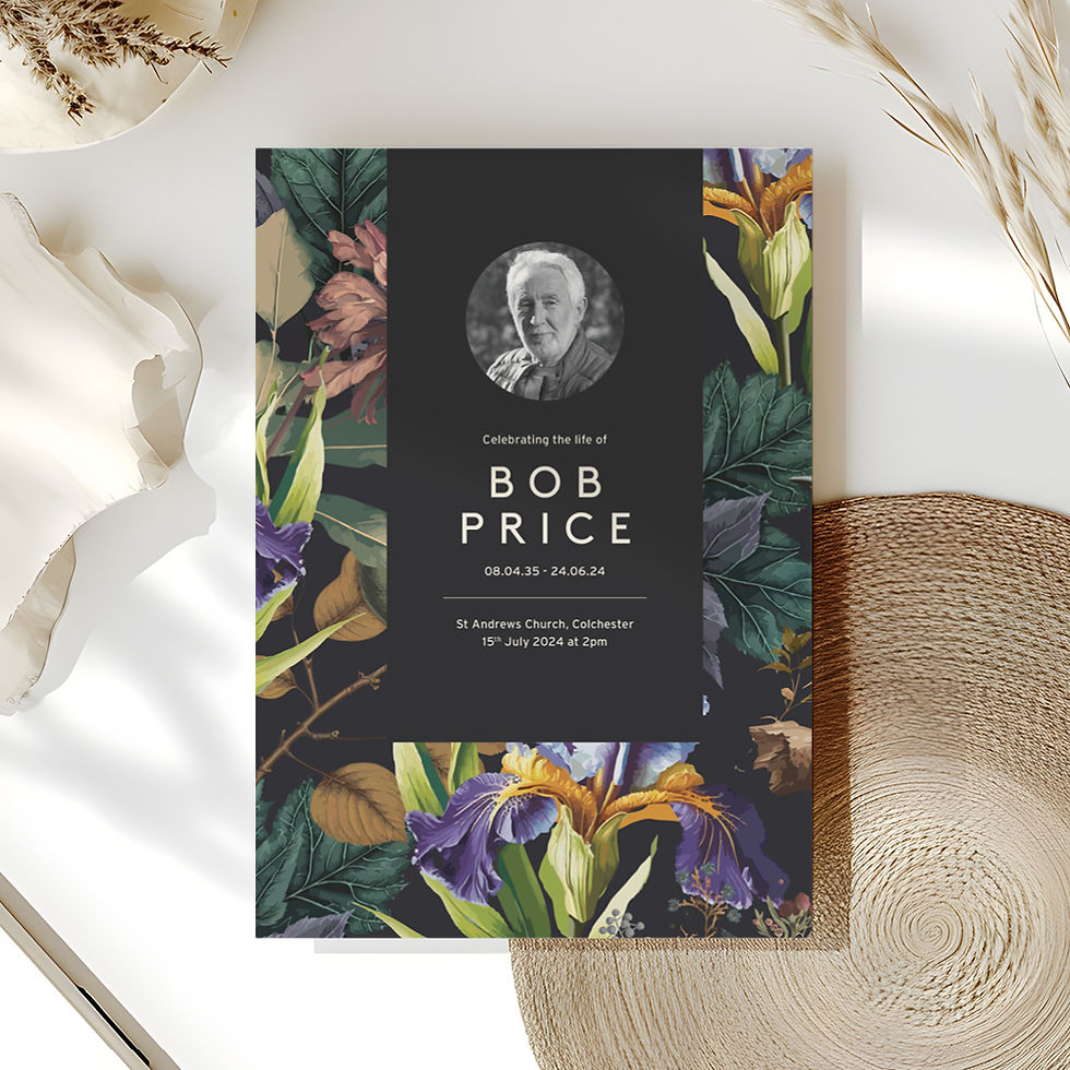 Funeral Order of Service Leaves - Eden