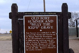 BILLY THE KID GRAVE STATE MARKER