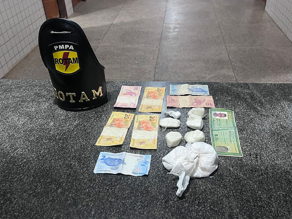 apreensão de aproximadamente 214,3 gramas de substância análoga à cocaína