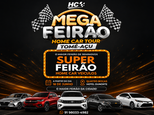 Home Car Veículos inicia em 18 de junho o maior feirão de seminovos da região em Tomé-Açu