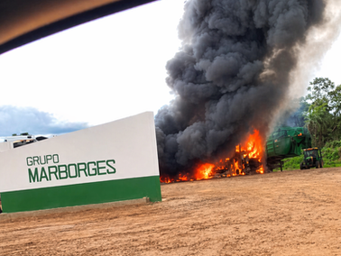 Caminhões da empresa Marborges são destruídos por incêndio no Pará; suspeita de ação criminosa