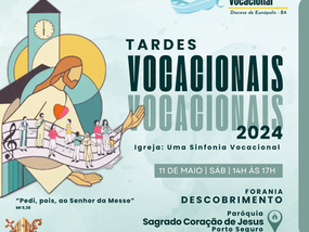 Forania Descobrimento: Tarde Vocacional acontecerá em Porto Seguro