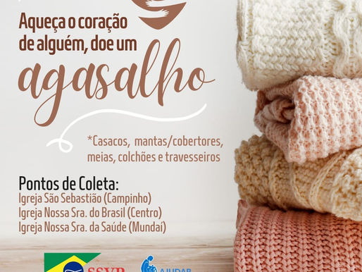 Vicentinos organizam campanha do agasalho na forania do descobrimento