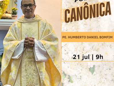 Posse Canônica acontecerá na Paróquia Santa Rita de Cássia no próximo domingo (21)