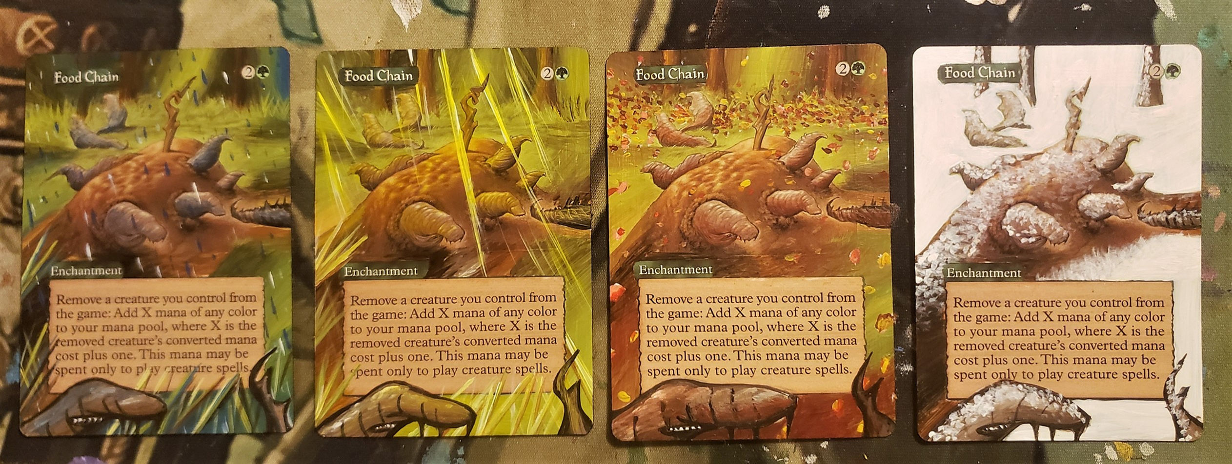 Food Chain - Full Art / Altered. MTG