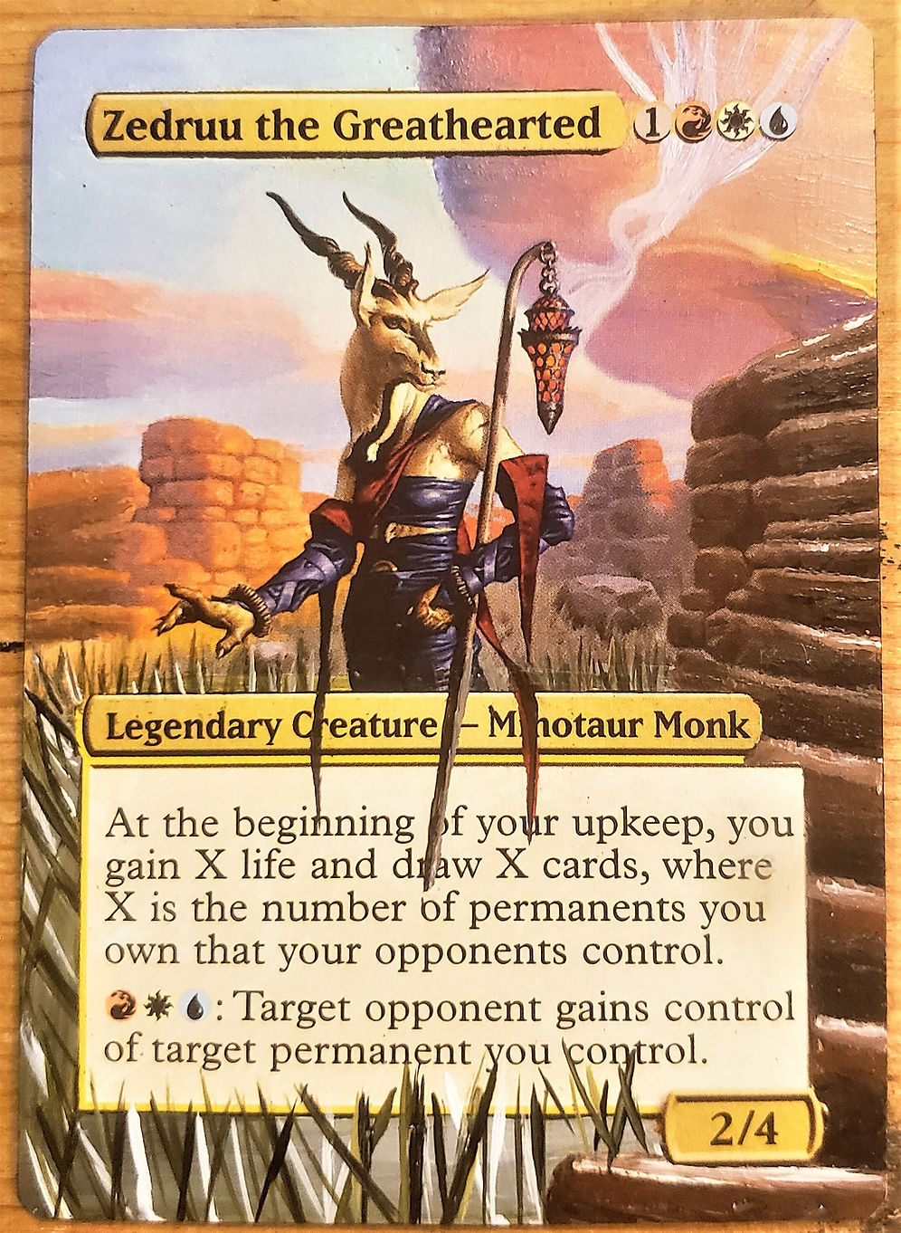 mtg zedruu top cards the Greathearted Print you gain X life and draw X cards What are some horrible gift