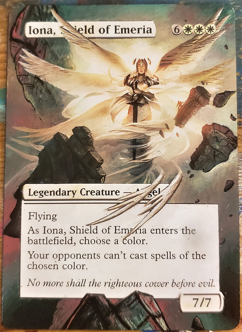 Iona, Shield of Emeria - Full Art / Altered. MTG | Rypie MTG Alters