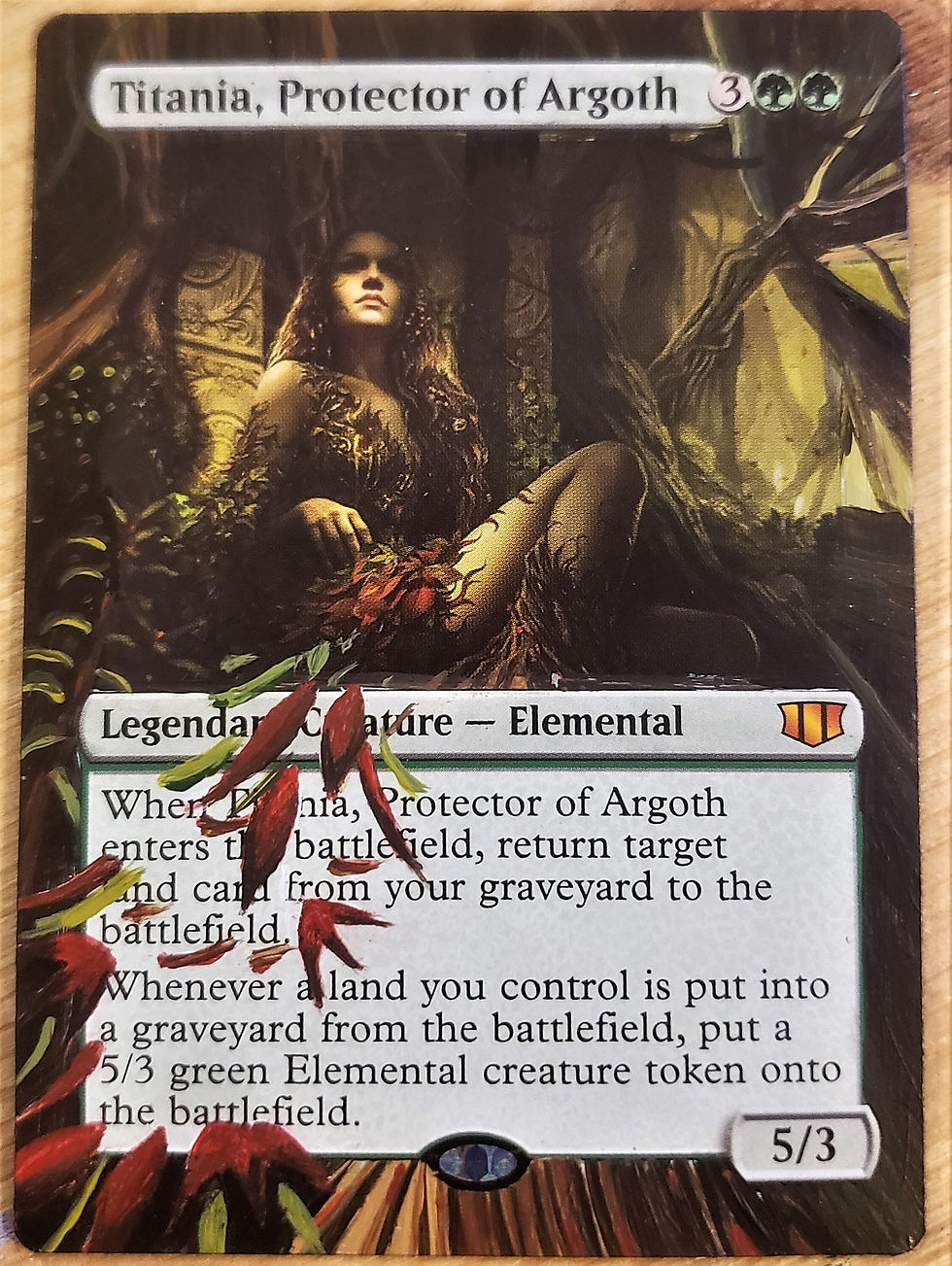 Thumbnail: Titania, Protector of Argoth - Full Art / Altered. MTG