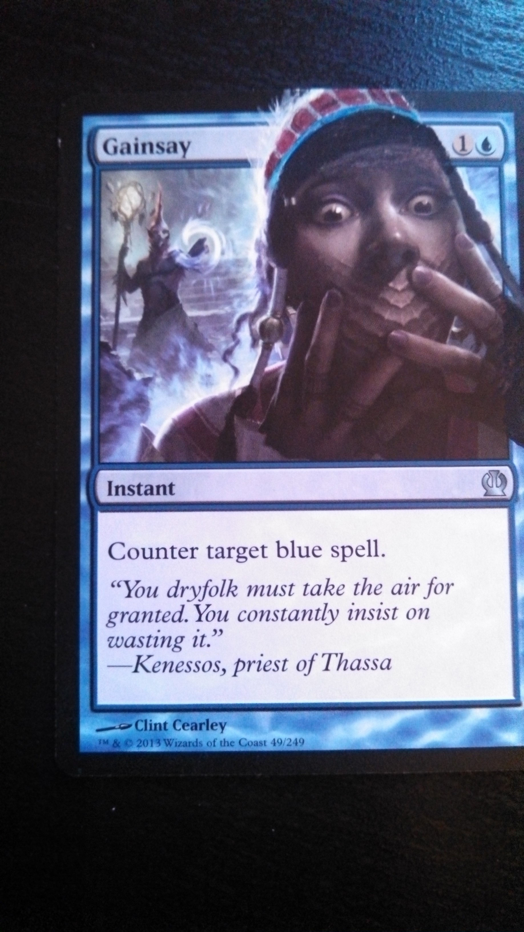 Gainsay - Partial Art / Altered. MTG, Magic the Gathering