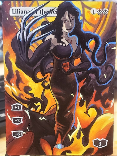 Liliana of the Veil - Full Art / Altered. MTG | Rypie MTG Alters