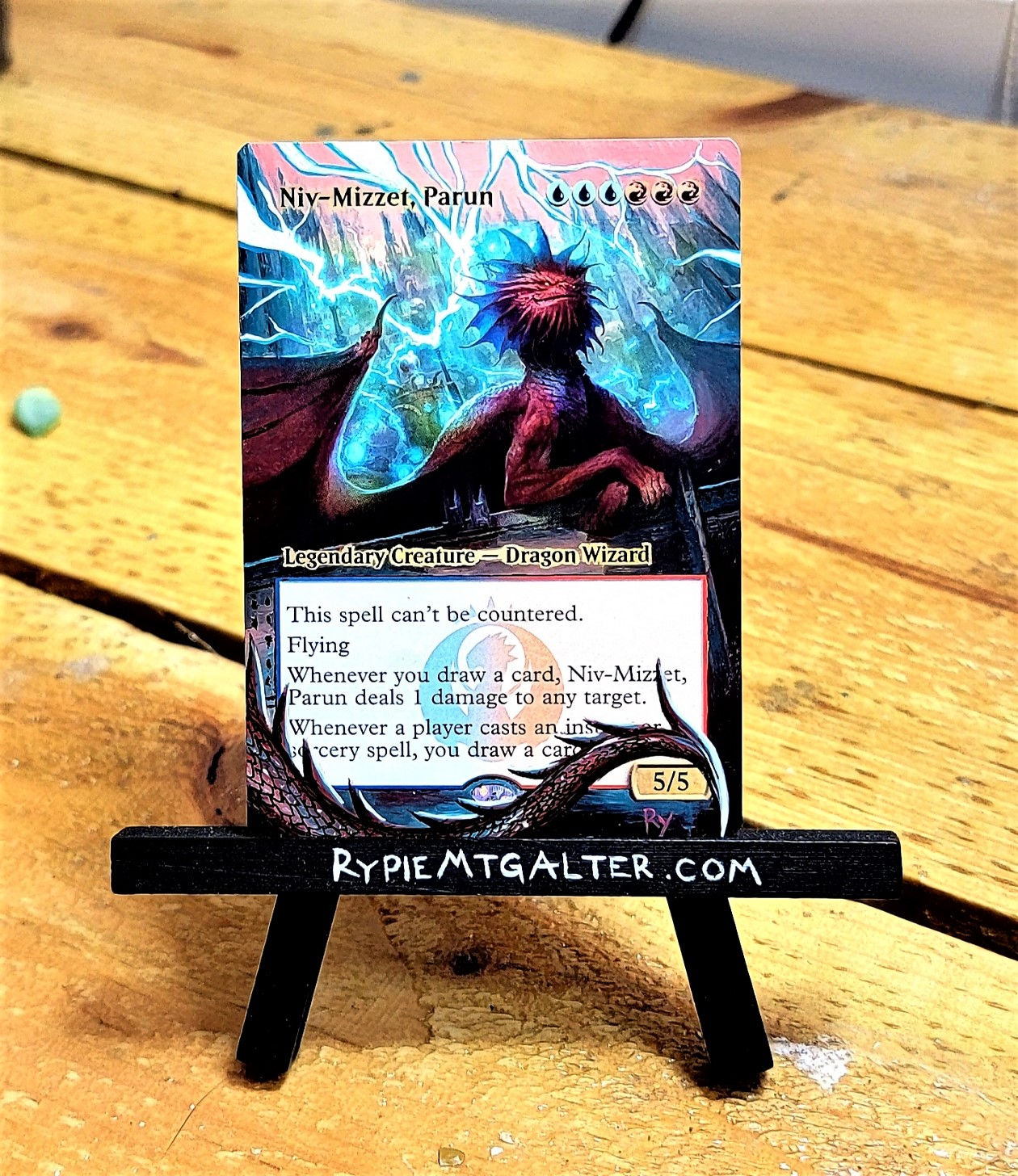 Niv Mizzet-Parun - Full Art / Altered. MTG