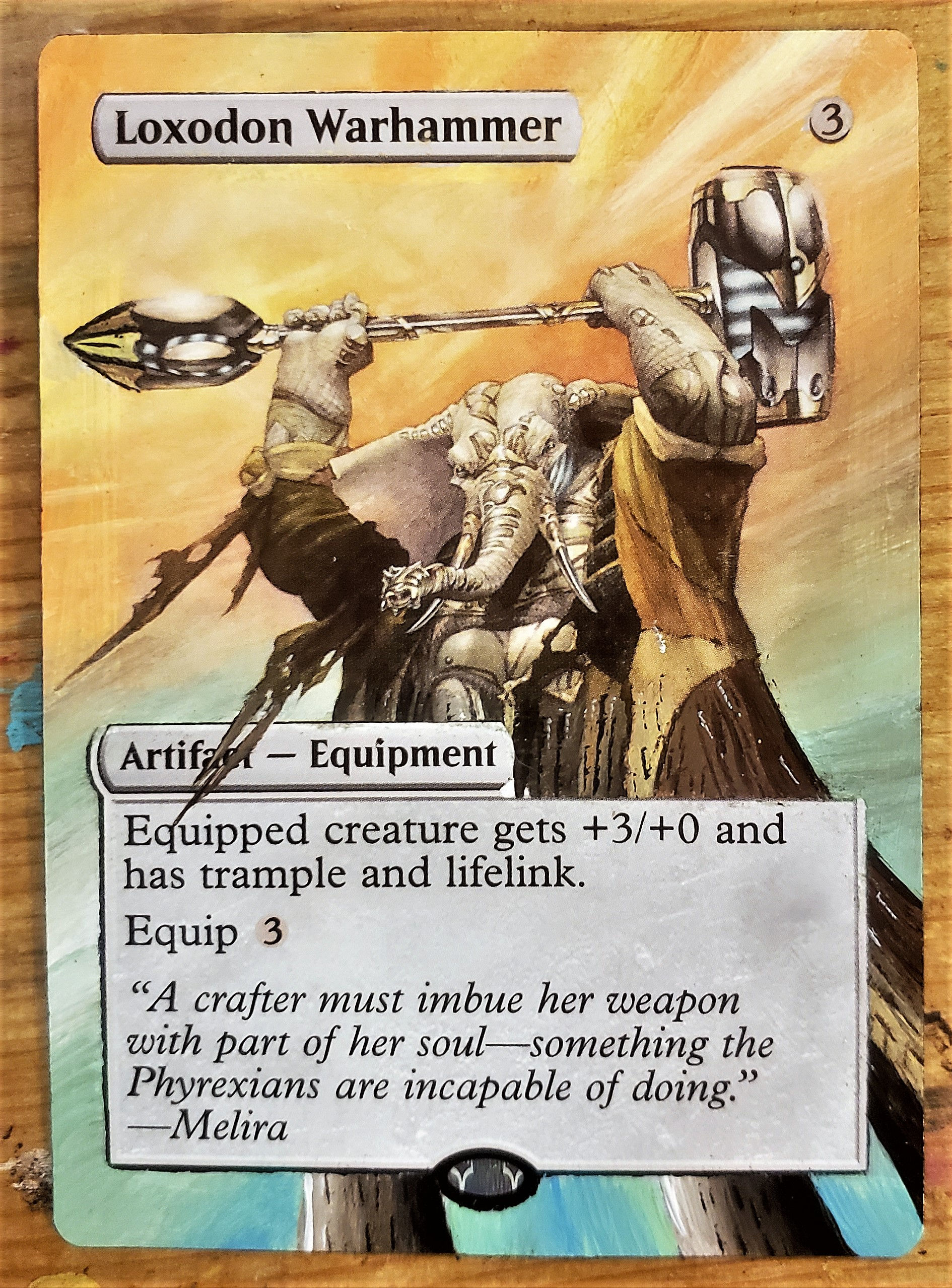 Loxodon Warhammer - MTG / Full Art