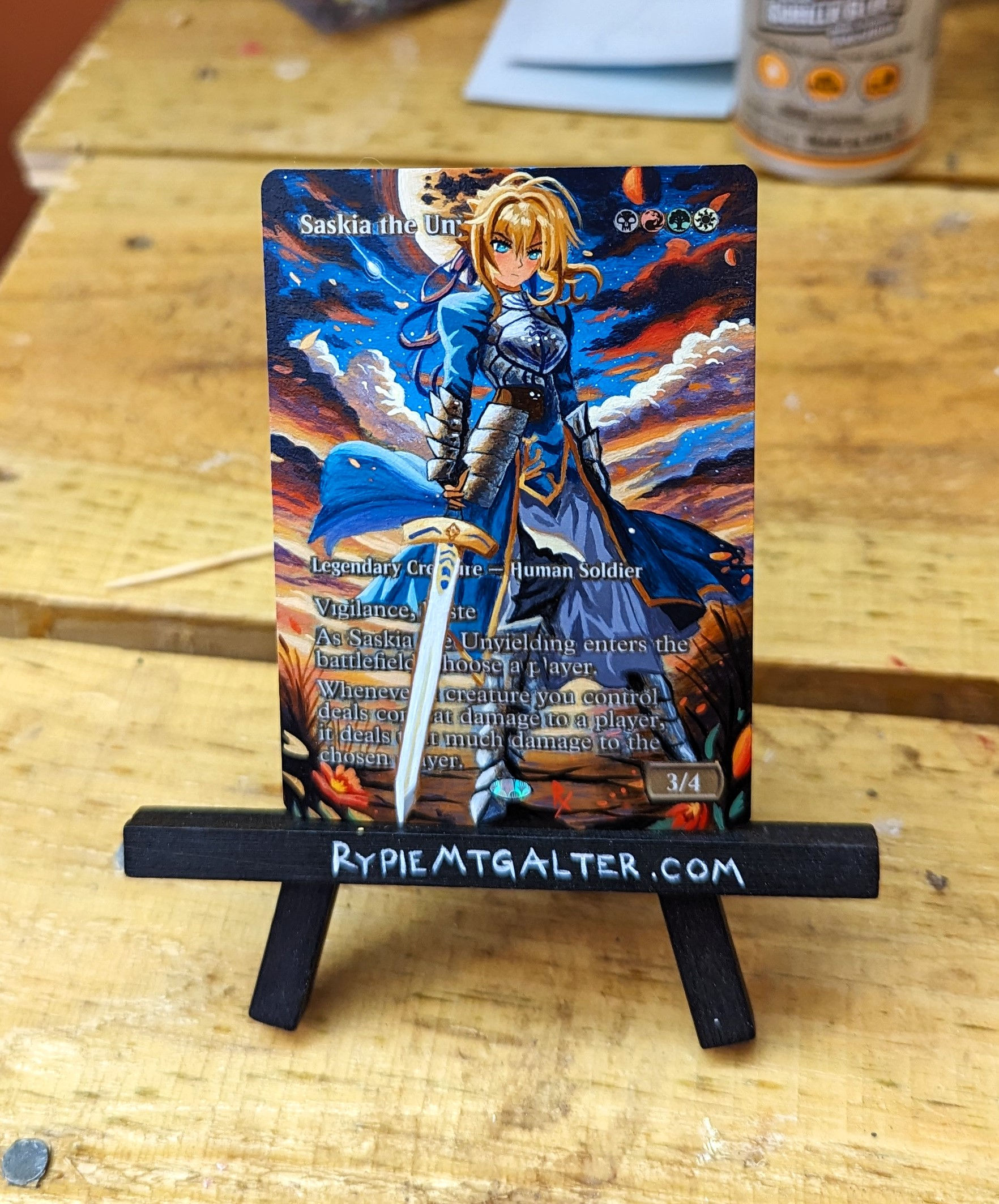 Saskia the Unyielding x2 - MTG Altered / Full Art Commission