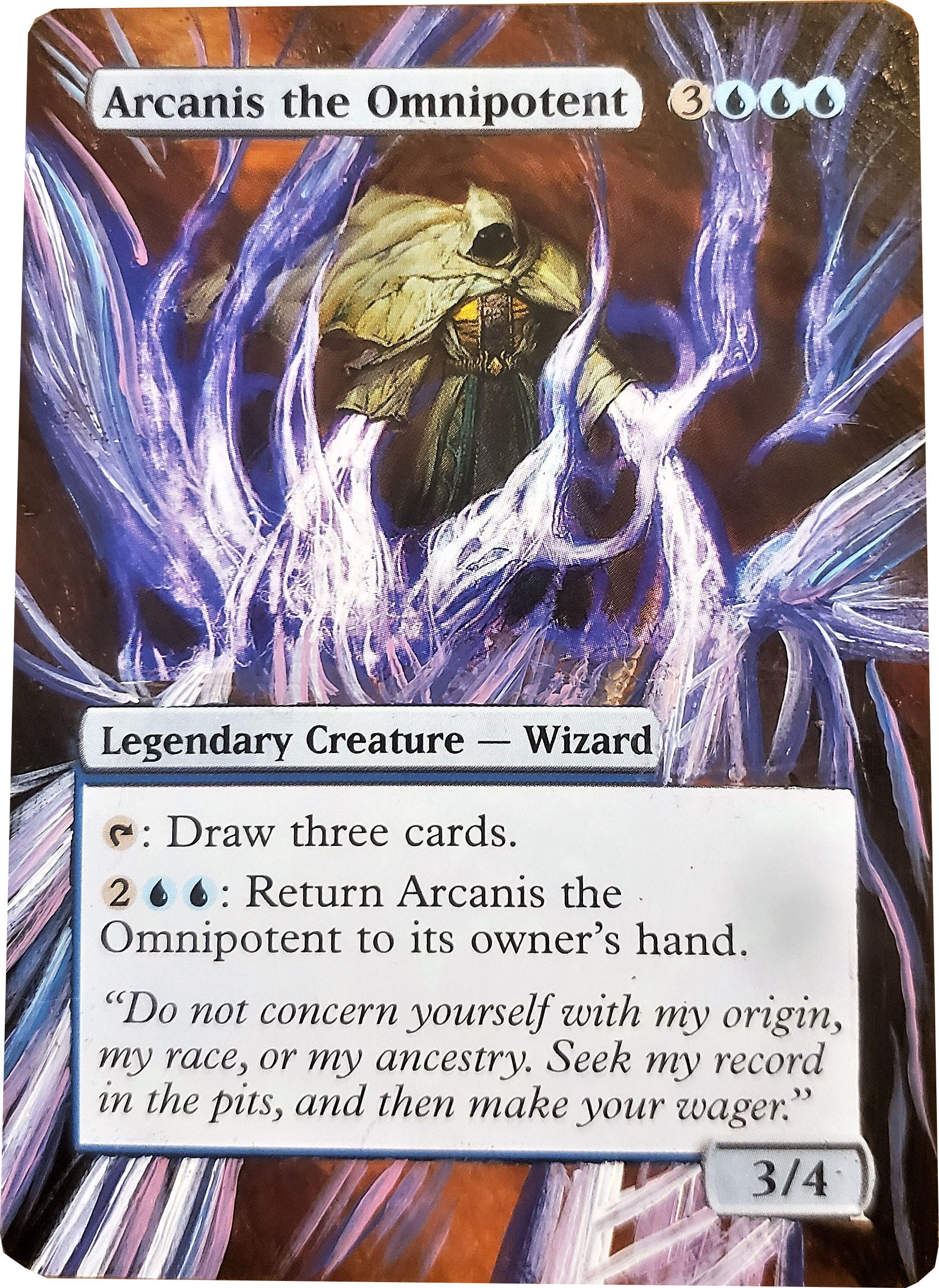 Arcanis the Omnipotent - Full Art / Extended Art - MTG, Magic the G