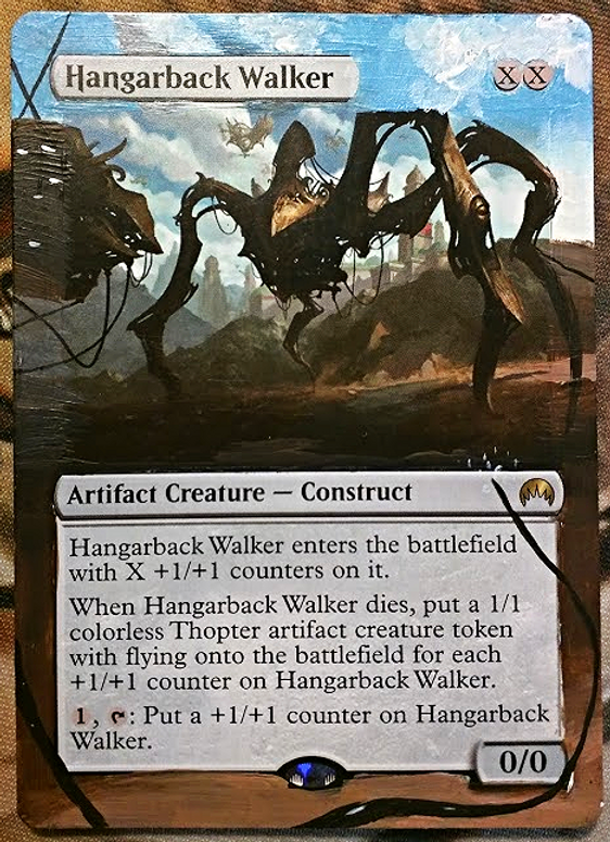Hangarback Walker - Full Art / Altered. MTG | Rypie MTG Alters
