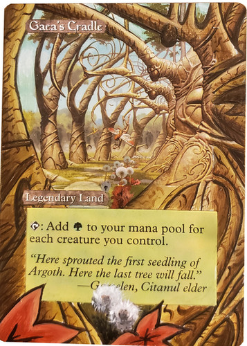 Gaea's Cradle - Full Art / Altered. MTG | Rypie MTG Alters
