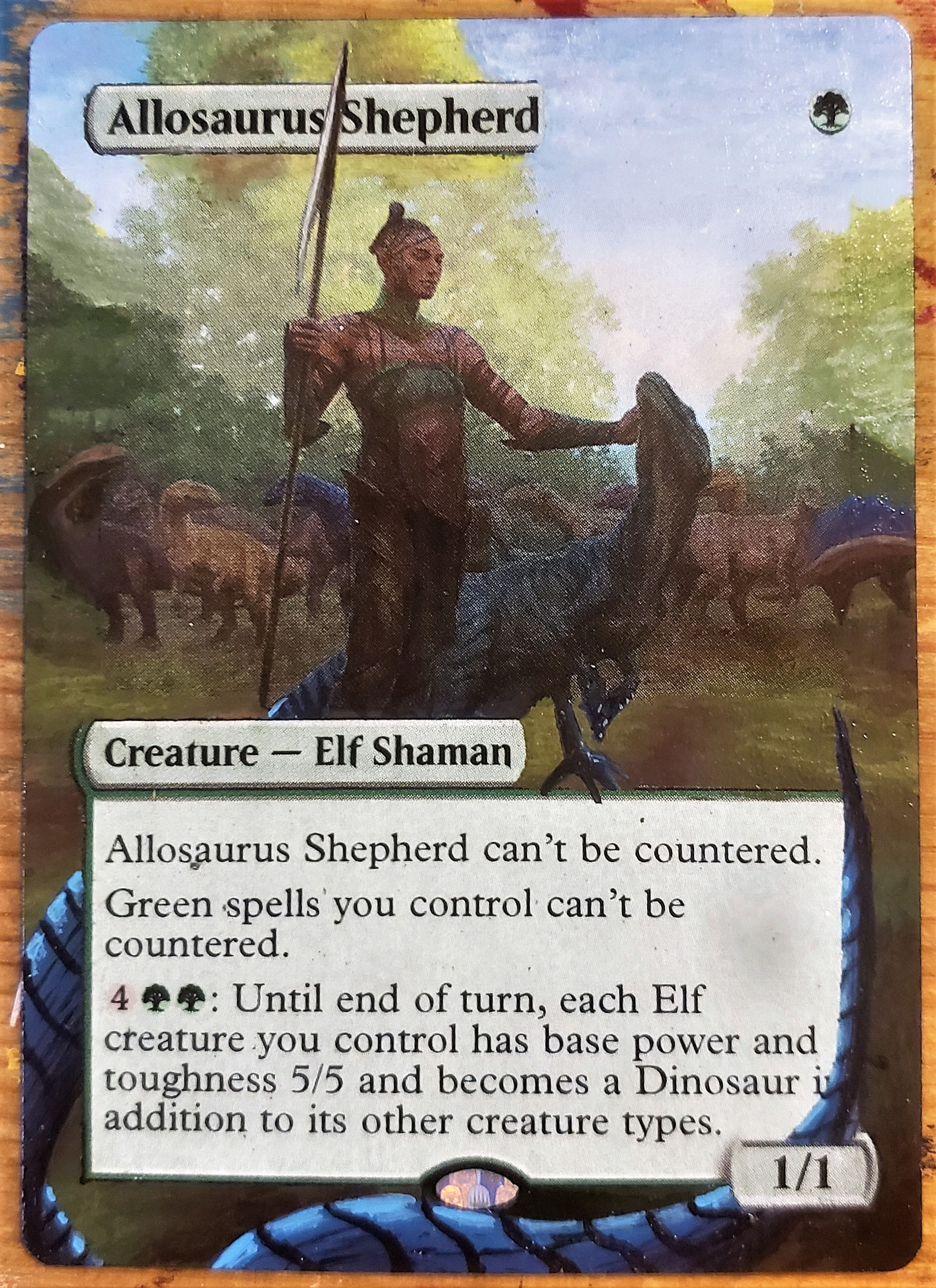 Allosaurus Shepherd - Full Art / Extended Art - MTG, Magic the G