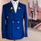 Thumbnail: TBOSS Bleu Marin Double Breasted Luxury Suit 